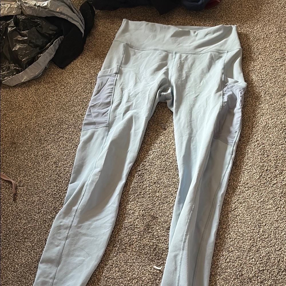 Light Blue High-Waisted Leggings